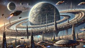 Ringworld around earth changes human life