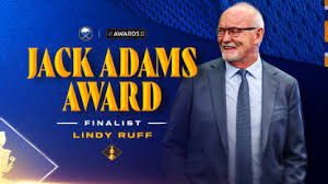 Lindy Ruff named finalist for Jack Adams Award
