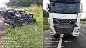 Motorista morre após carro derrapar e ser atingido por caminhão na Washington Luís