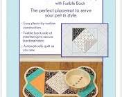 DIY pet placemat made from fabric scrapsの画像