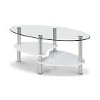 Table basse en verre ovale