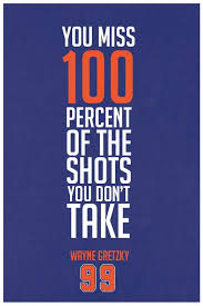 Wayne Gretzky #99 Edmonton Oilers Inspirational Shots Quote Poster ... via Relatably.com