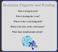 Invitation Etiquette and Wording *** via Relatably.com