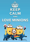 Keep calm and love minions christmas