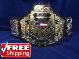 WCW US HEAVYWEIGHT 24K GOLD Zinc Championship Belt