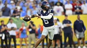 Ole Miss football vs Louisville live score. Trinidad Chambliss, Rebels tied with Cardinals