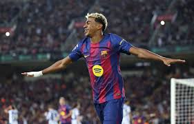 Lamine Yamal scores again as girlfriend Nicki Nicole cheers him on at Camp Nou