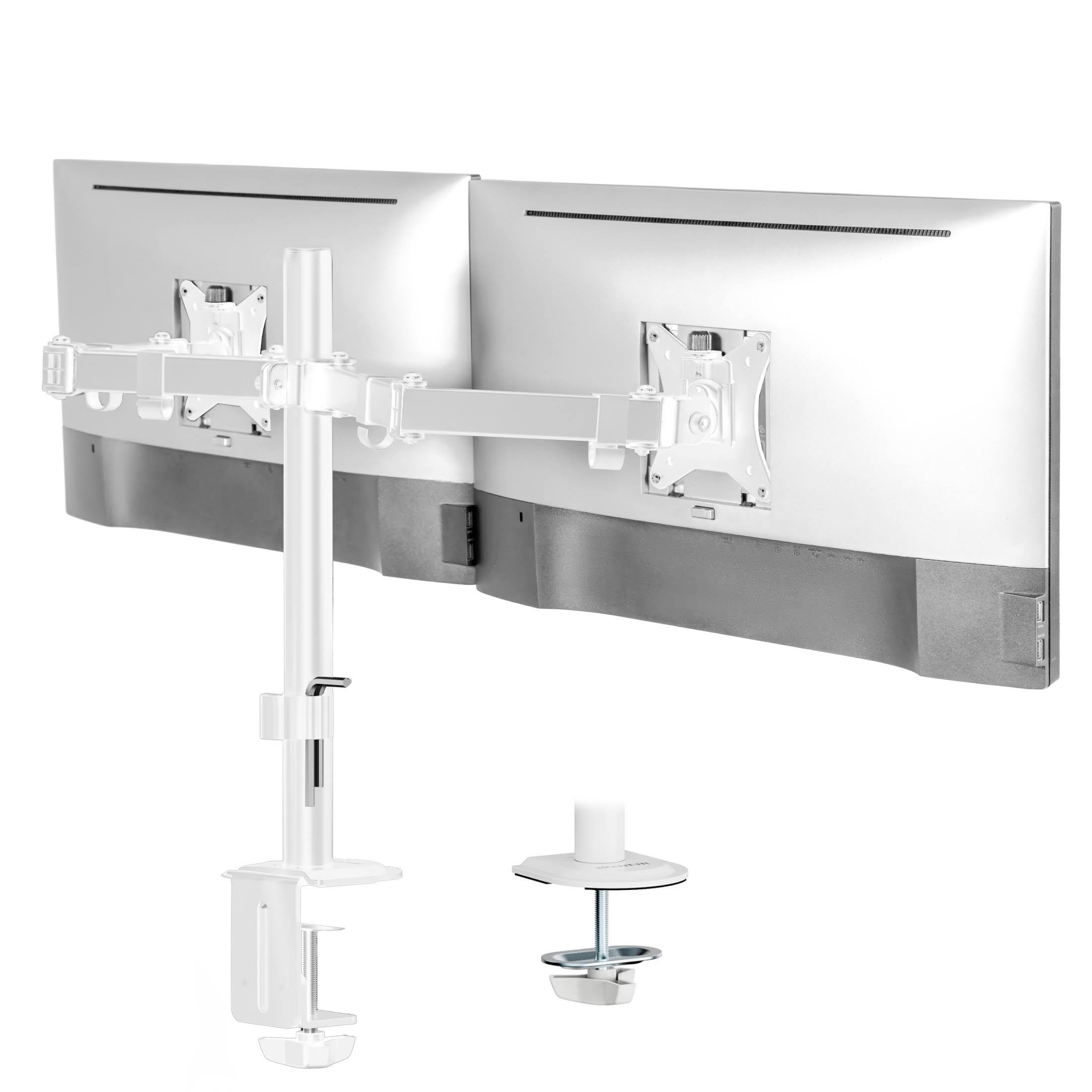 Mount-It Full Motion Dual Monitor Desk Mount