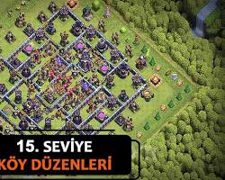 Hibrit Clash of Clans 15. Seviye Köy Düzeni resmi