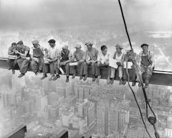 Image of Iron Workers working on a skyscraper