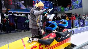 Germany's Johannes Lochner starts fast in Olympic 2-man bobsled race. Del Duca in medal hunt for US