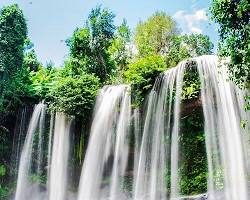 Image of waterfall in Cambodia