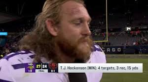 T.J. Hockenson Logs Unproductive 15 Yards in Vikings' Week 1 Win Over Bears