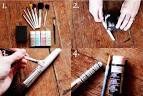 Handmade makeup brushes