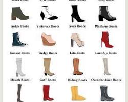 Image of different boot styles