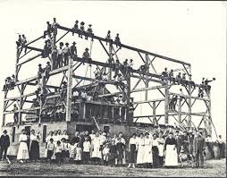 Image result for barn raising