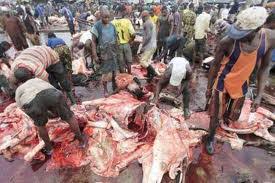 Image result for Butchers protest in Ekiti as Abattoir shuts down for Tax hike