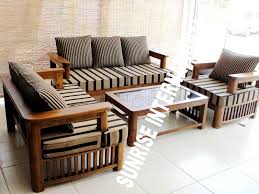 Image result for WOODEN SOFA SET