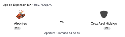 ¡Alebrijes de Oaxaca contra Cruz Azul Hidalgo!