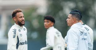 Neymar e elenco do Santos têm reunião com organizada no CT: ‘Compromisso com torcedor’