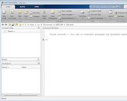 Image of Matlab software environment