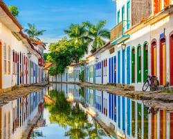 Image of Colorful 18thcentury buildings in Paraty