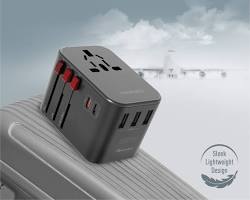 Image of Universal Travel Adapter with a Sleek Design
