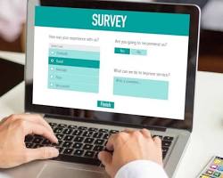 Image de Someone Completing an Online Survey