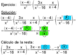 Resultado de imagen para fracciones algebraicas