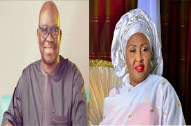 Image result for Presidency reacts to Fayose's comment on Aisha Buhari