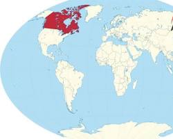 Hình ảnh về Vị trí Canada trên bản đồ thế giới