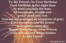 Friends Birthday Poems via Relatably.com