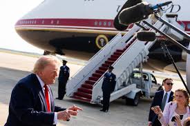 A glance inside Trump’s ‘best plane’ on its first flight: Speed and luxury