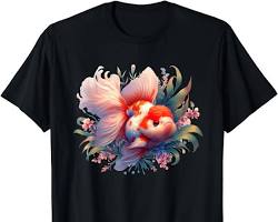 Tshirt with a goldfish designの画像