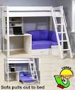 Cabin bed with desk and futon Sydney