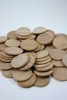 Round wooden discs