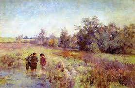 Field Naturalists, öl auf leinwand von Jane Sutherland (1853-1928 ... - Jane-Sutherland-Field-Naturalists