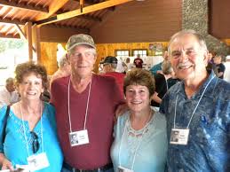 L to R: Annette (Mayger) Aschenbrenner, Roger Hedden, Netha (Rhodig) Lester, and Andy Rauwolf. 39. Tom and Pam Thomas. - DSCN0270_(640x480)