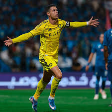 سجل رونالدو هدفاً فور عودته للعب مع النصر.
