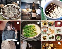 건강 샐러드를 맛있게 먹는 다양한 사람들의 모습 콜라주 이미지