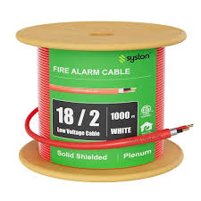 Syston Cable Technology 1000 ft. 18/4 White FPLP/CL3P-Plenum ...