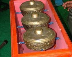 Celempong alat musik tradisional Aceh Tamiang, buatan AI