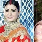 Anushka Sharma's reception sari pink