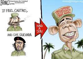 Image result for obama cuba cartoon