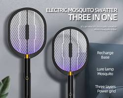 site:aliexpress.com electric mosquito killer swatter racket rechargeable black, AI generated