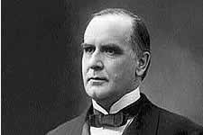 William McKinley, half-length portrait, standing, facing left [About this image]. Library of Congress Web Site - index