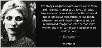 Nancy Spero quote: I&#39;ve always sought to express a tension in form ... via Relatably.com