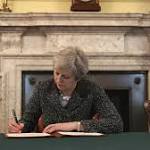 Theresa takes pot-shot plotters