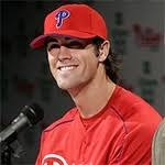 Phillies pitcher Cole Hamels just got married to Survivor Amazon&#39;s Heidi Strobel. - hamels_cole060512.thumb