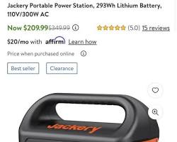 รูปภาพJackery products on Walmart